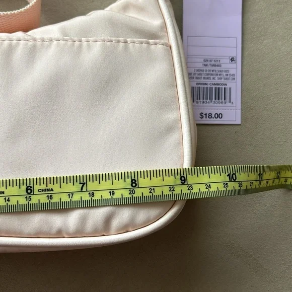 Wild Fable Tan & Light Pink Small Crossbody Bag with Pouch - Chic & Lightweight - Picture 4 of 6